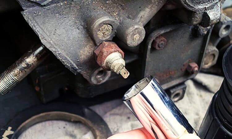 how to remove stuck oil pressure relief valve