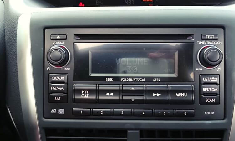 subaru radio no sound