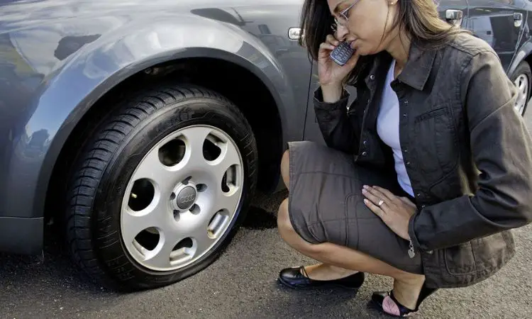 Tire puncture or leakage