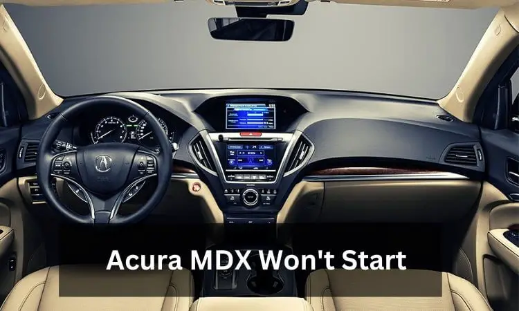Acura MDX Won't Start Lights Flashing