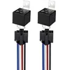Gebildet 12V 40A 4-Pin Relay with Harness (2pc)