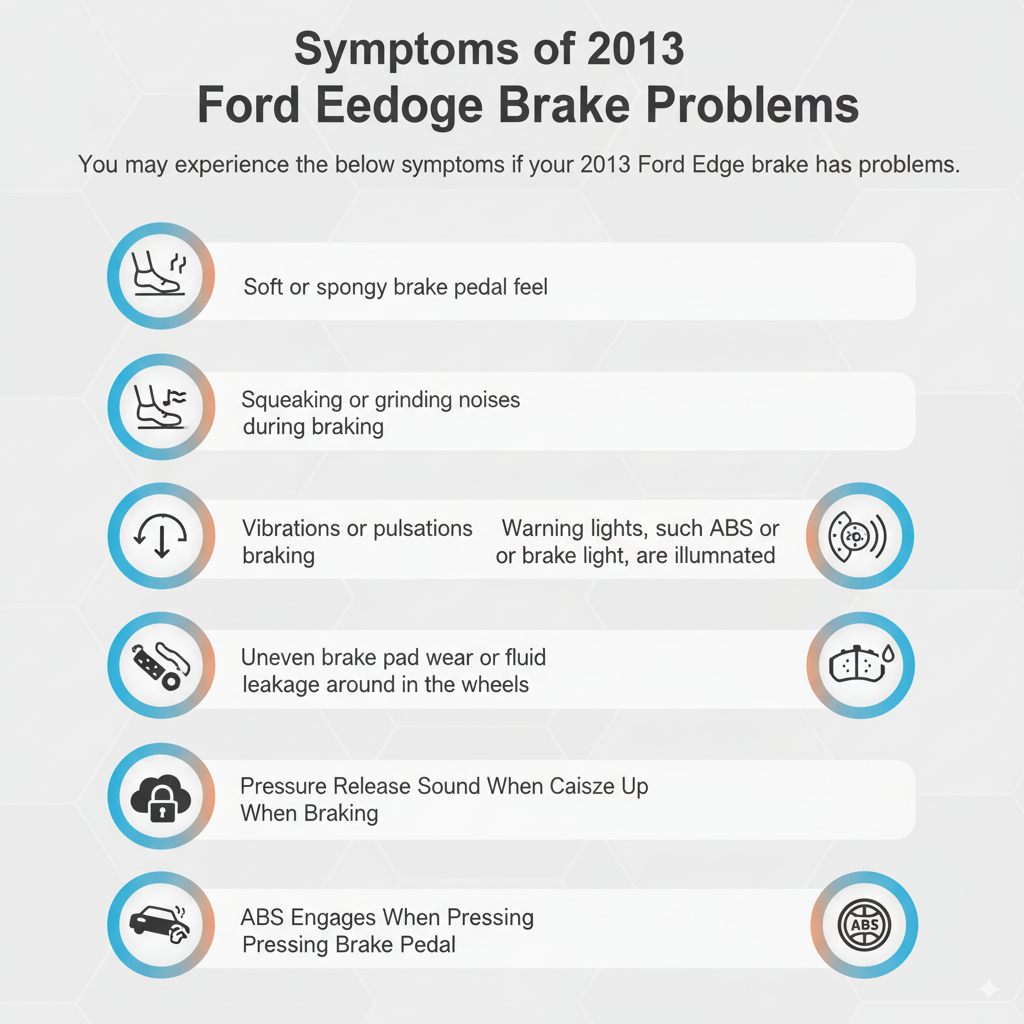 Symptoms of 2013 Ford Edge Brake Problems