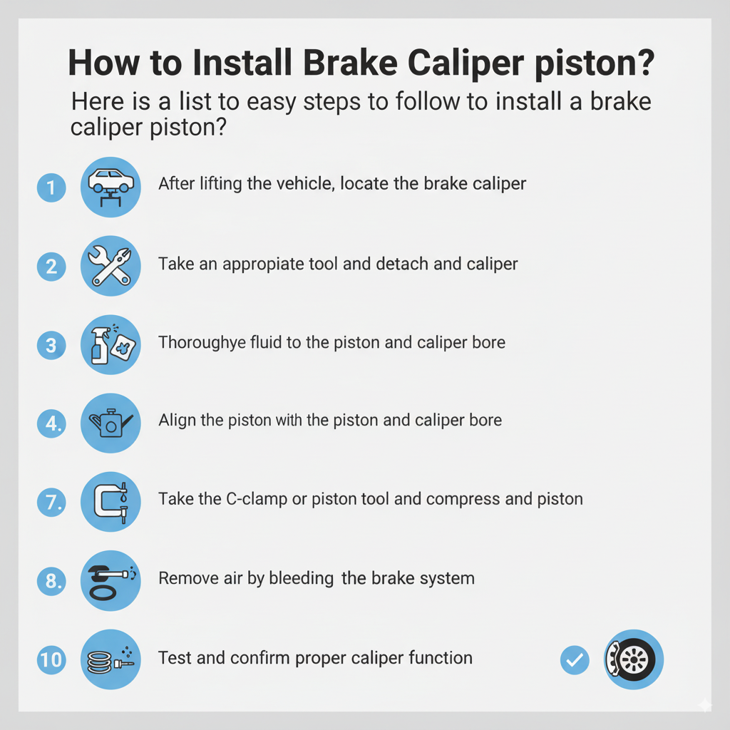How to Install Brake Caliper Piston