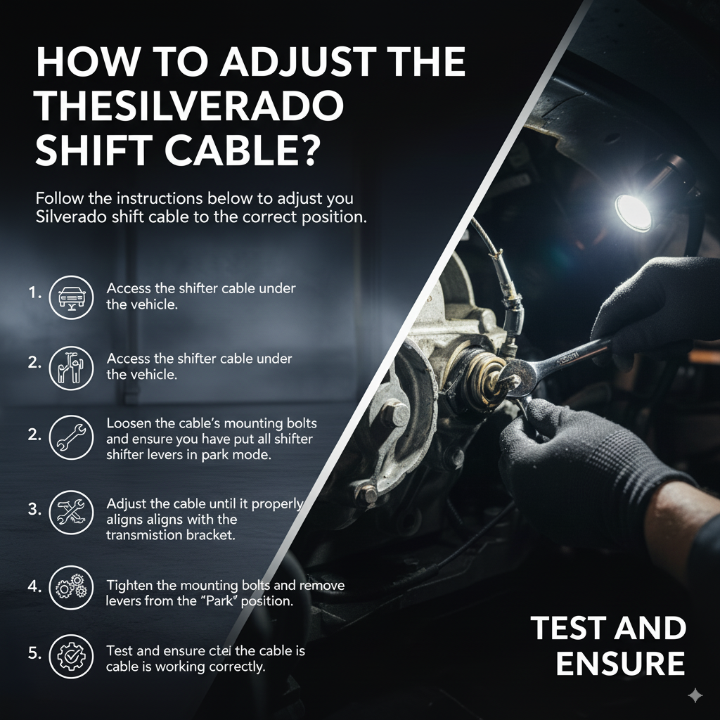 How to Adjust the Silverado Shift Cable?