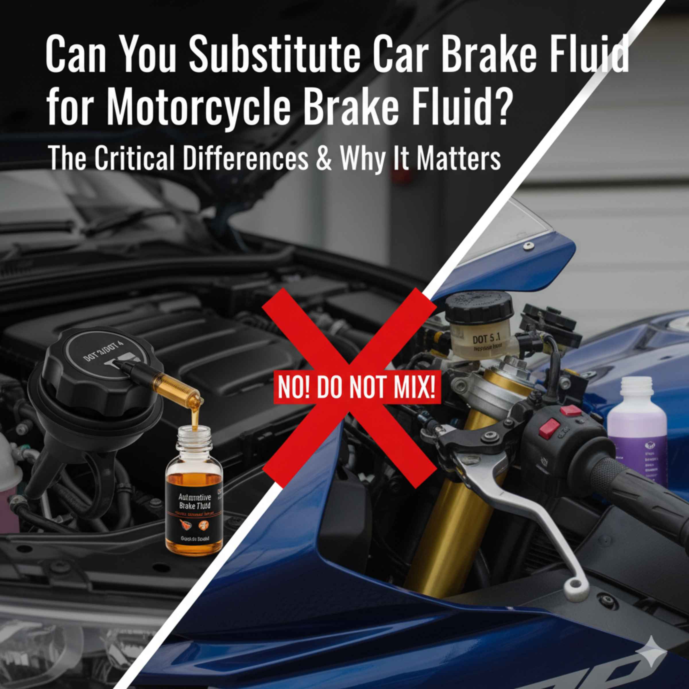 Can You Substitute Car Brake Fluid for Motorcycle Brake Fluid