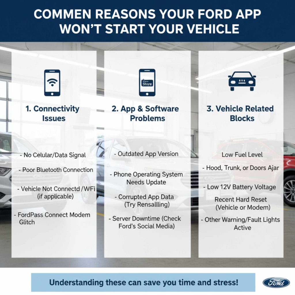 Common Reasons Your Ford App Won't Start Your Vehicle
