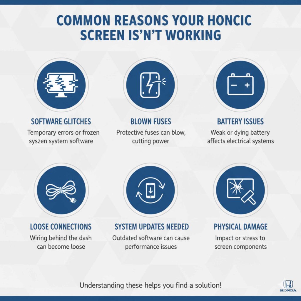 Common Reasons Your Honda Civic Screen Isn't Working