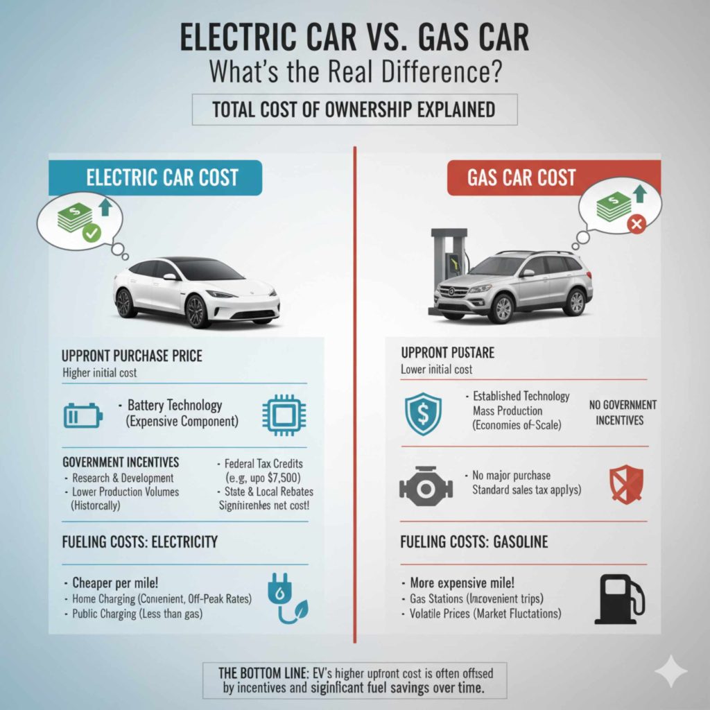 Electric Car Cost vs. Gas Car What's the Real Difference (1)