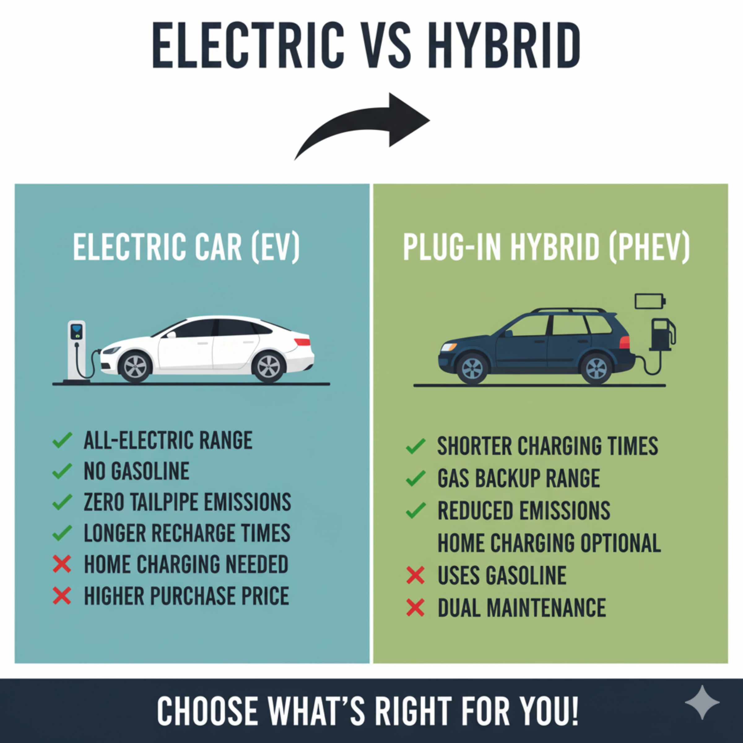 Electric vs Hybrid