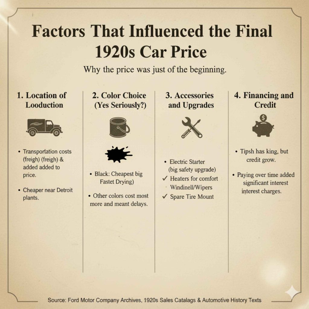 Factors That Influenced the Final 1920s Car Price