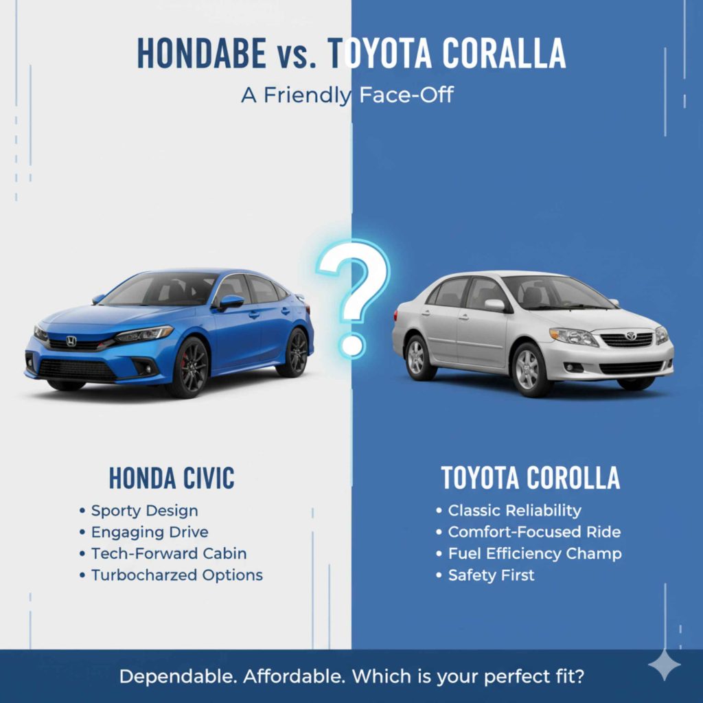 Honda Civic vs. Toyota Corolla A Friendly Face-Off