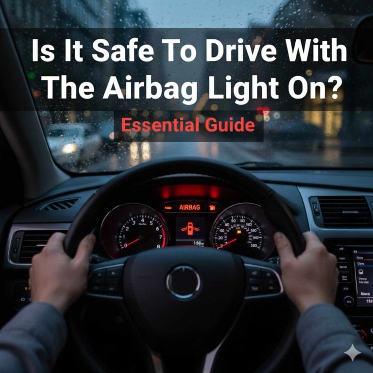 Is It Safe To Drive Car With Airbag Light On