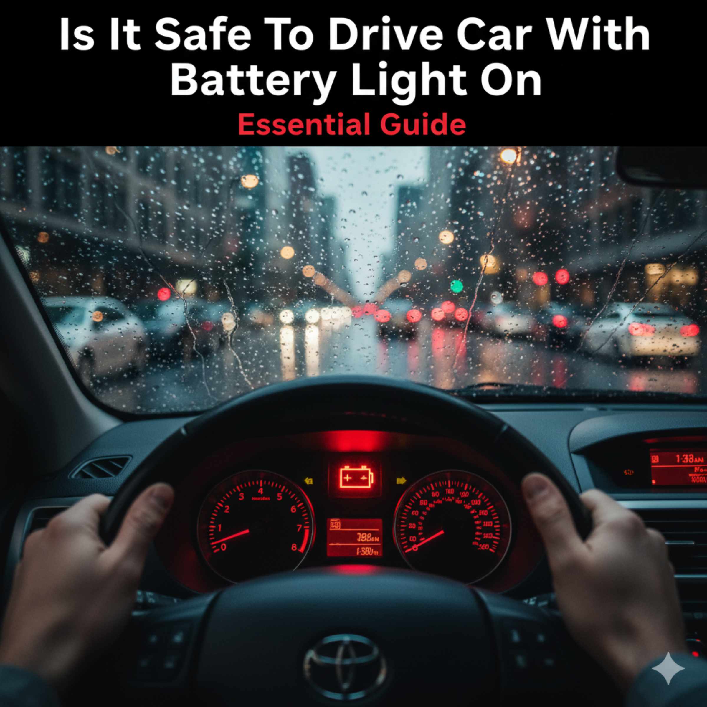 Is It Safe To Drive Car With Battery Light On