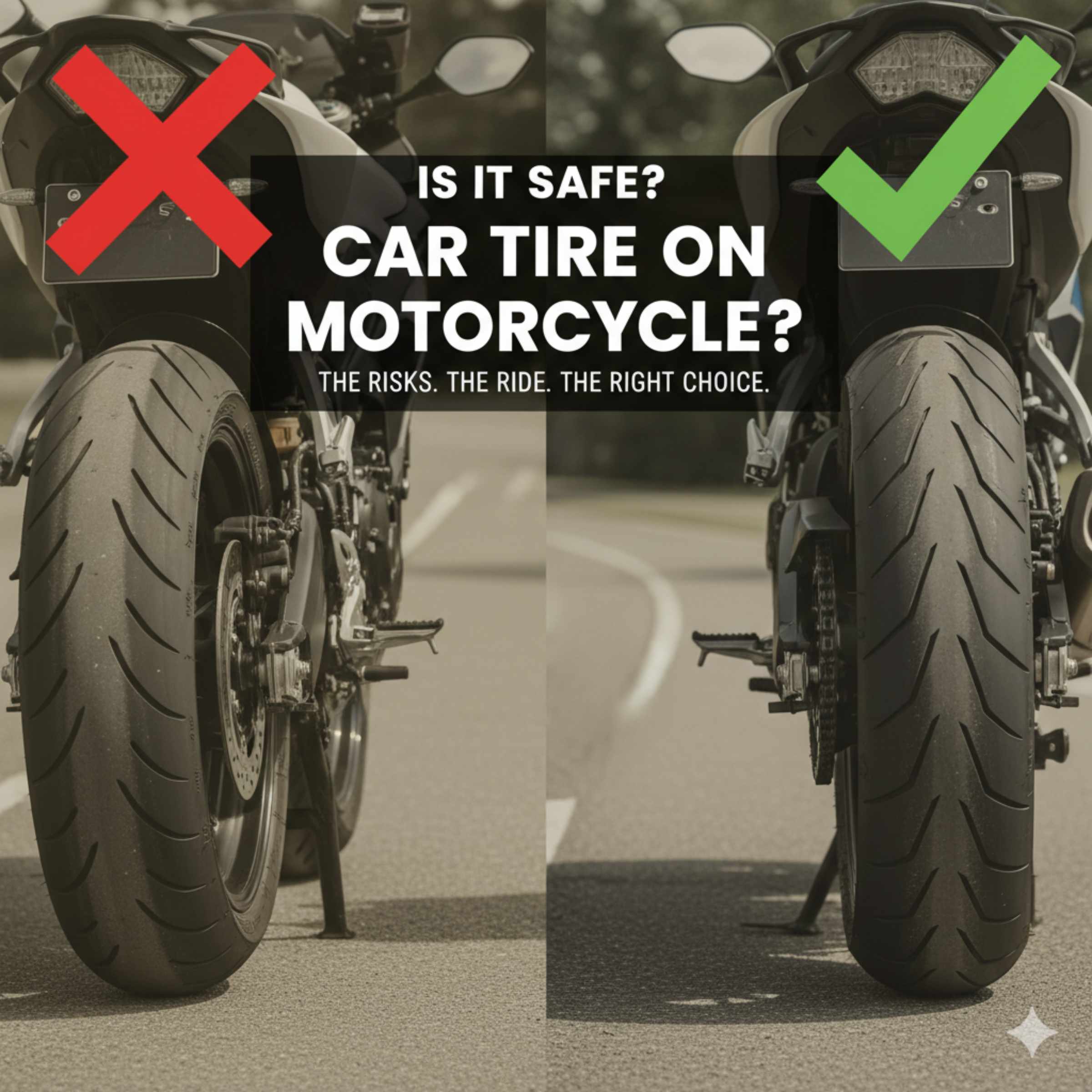 Is It Safe To Use A Car Tire On A Motorcycle?