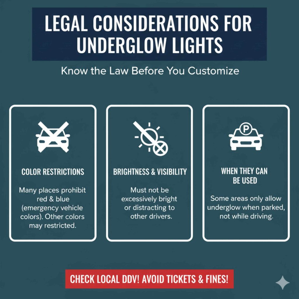 Legal Considerations for Underglow Lights