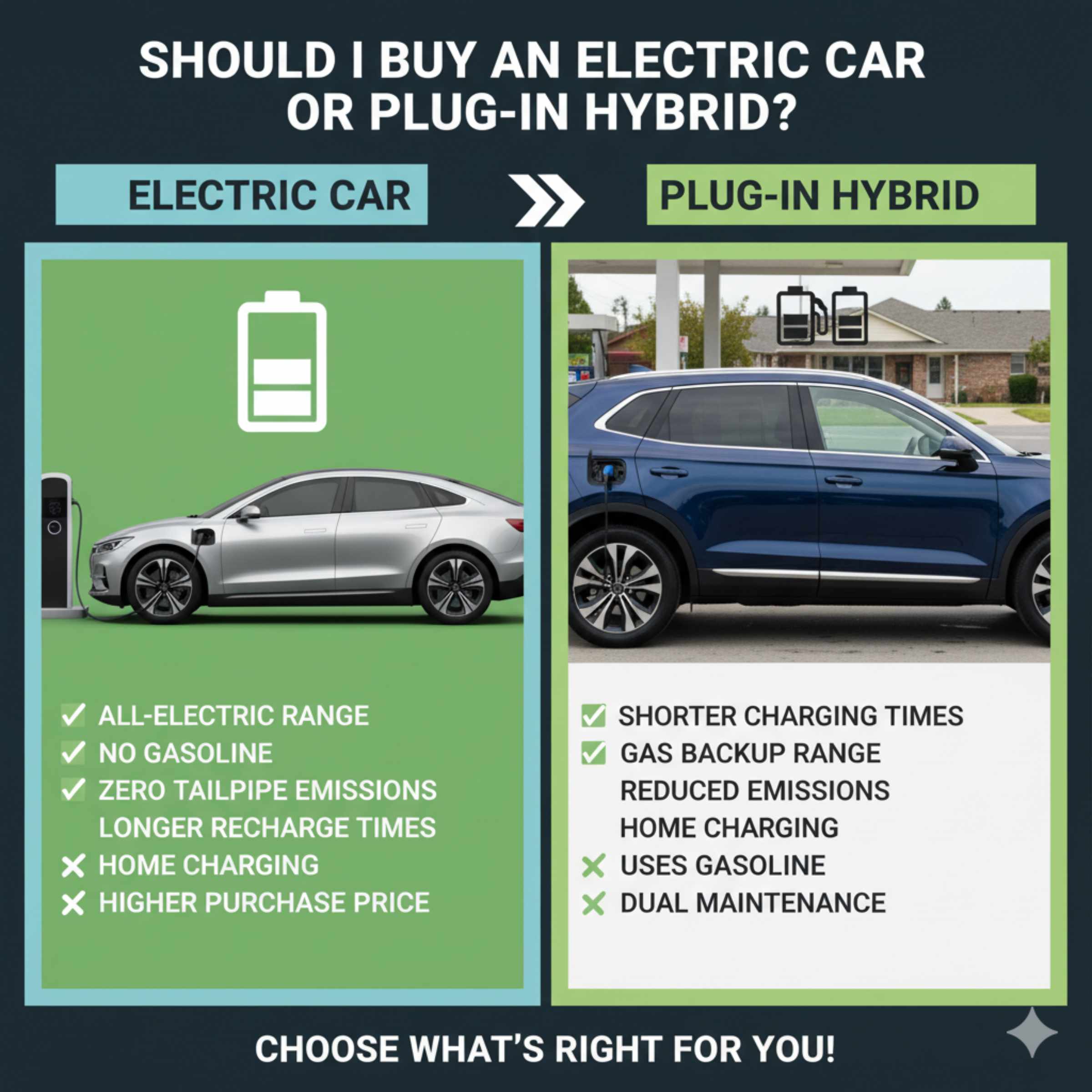 Should I Buy An Electric Car Or Plug-In Hybrid