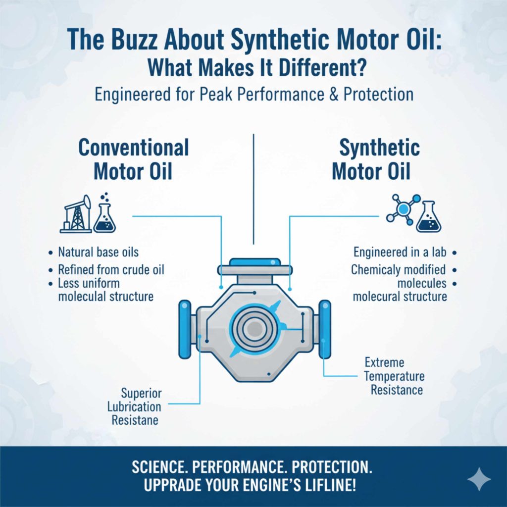 The Buzz About Synthetic Motor Oil