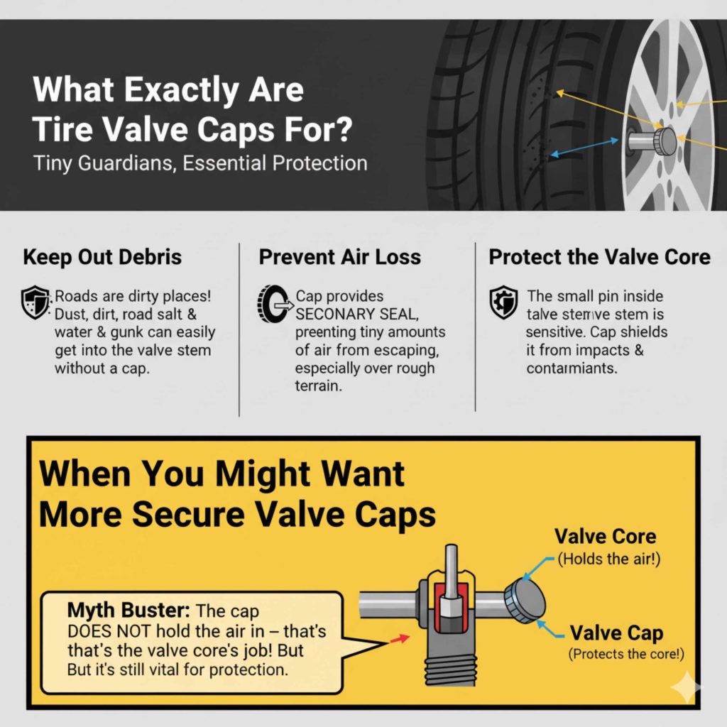 What Exactly Are Tire Valve Caps For?