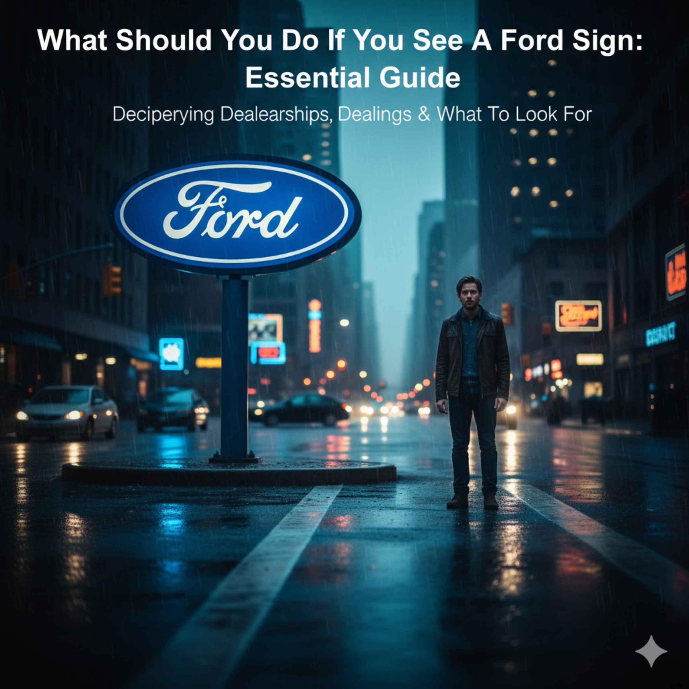 What Should You Do If You See A Ford Sign