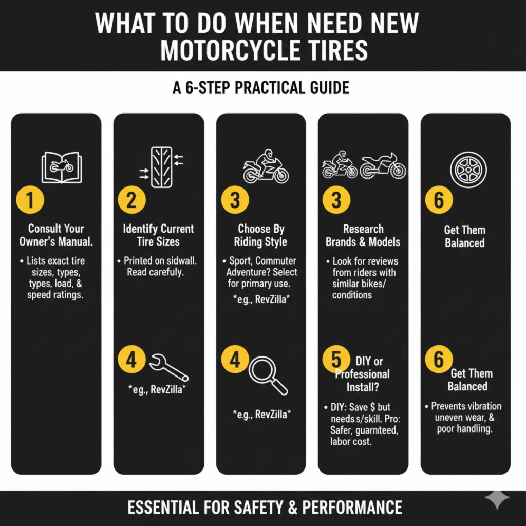 What to Do When You Need New Motorcycle Tires