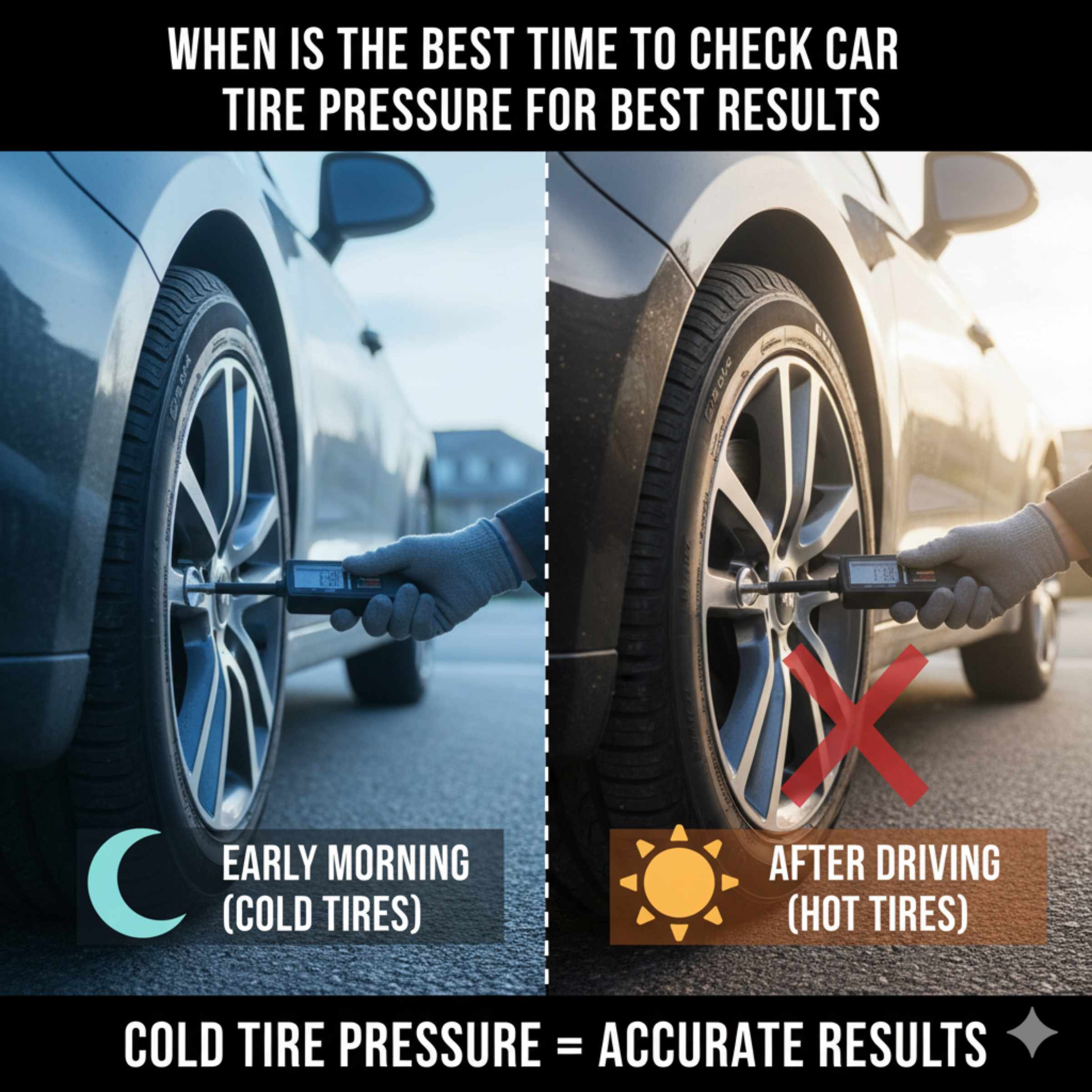When Is The Best Time To Check Car Tire Pressure For Best Results