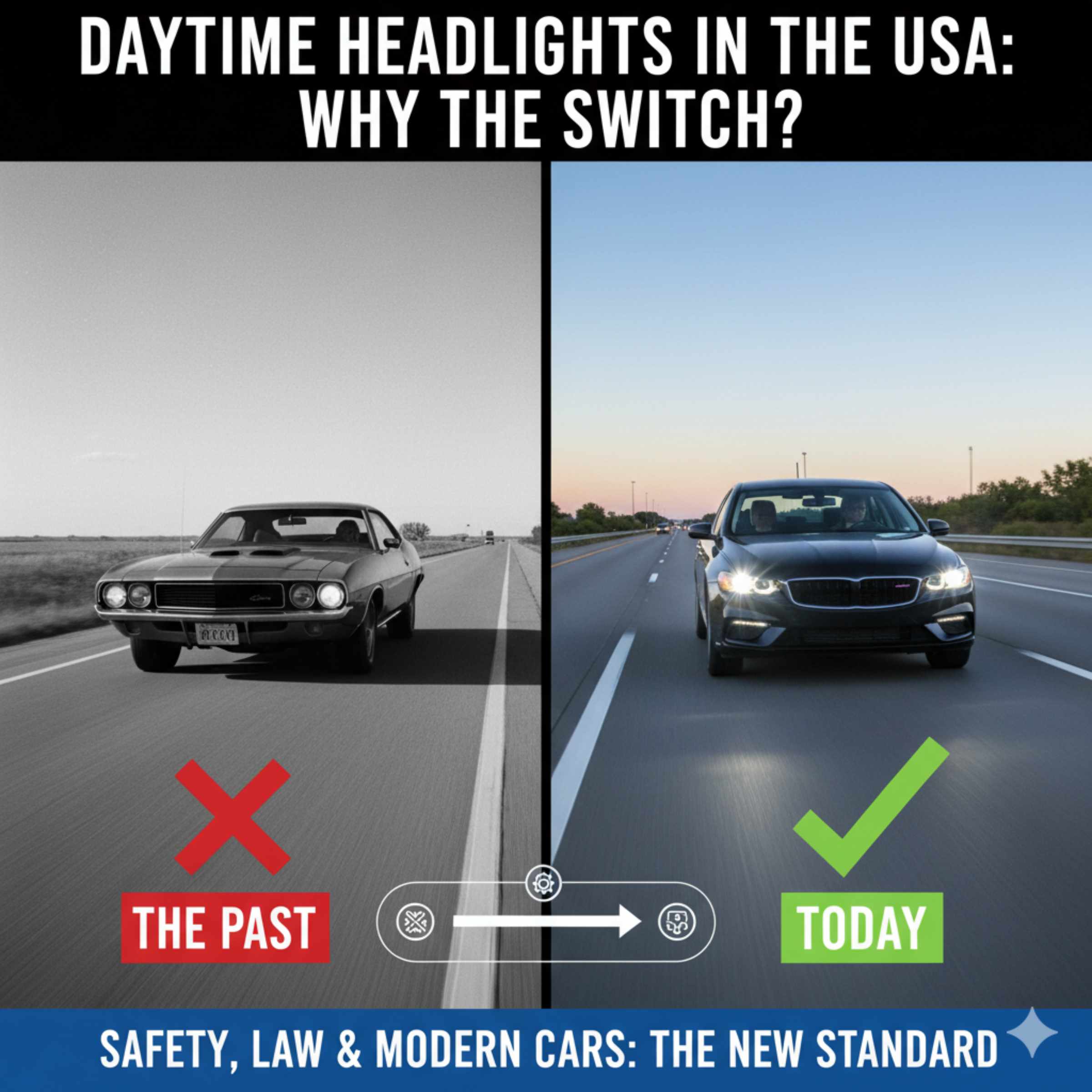 Why Does Everyone Have Car Lights On USA