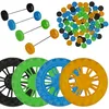 Plastic Toy Wheels and Steel Axles (100pc)