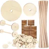Amyhill Wooden Wheels and Sticks Set (150pc)