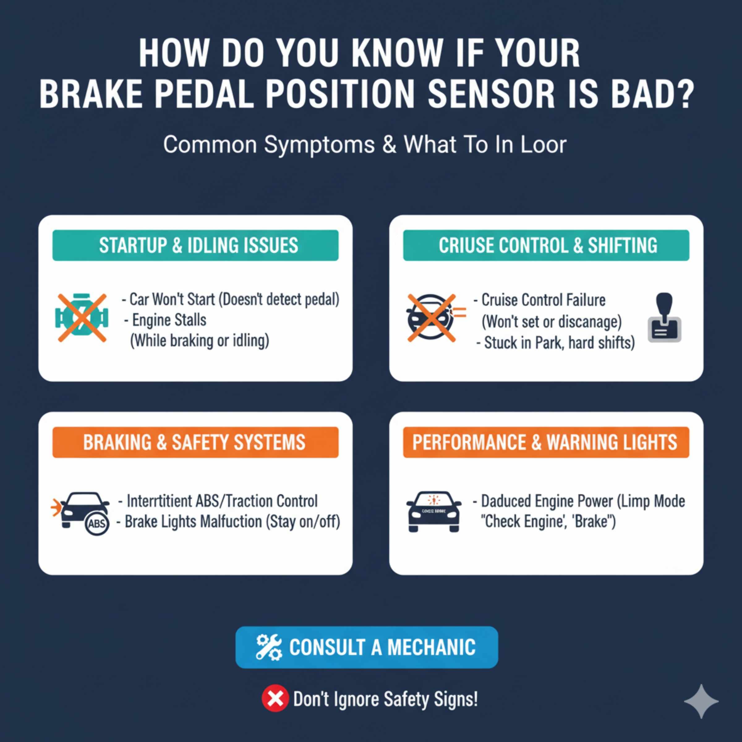 How Do You Know If Your Brake Pedal Position Sensor Is Bad?