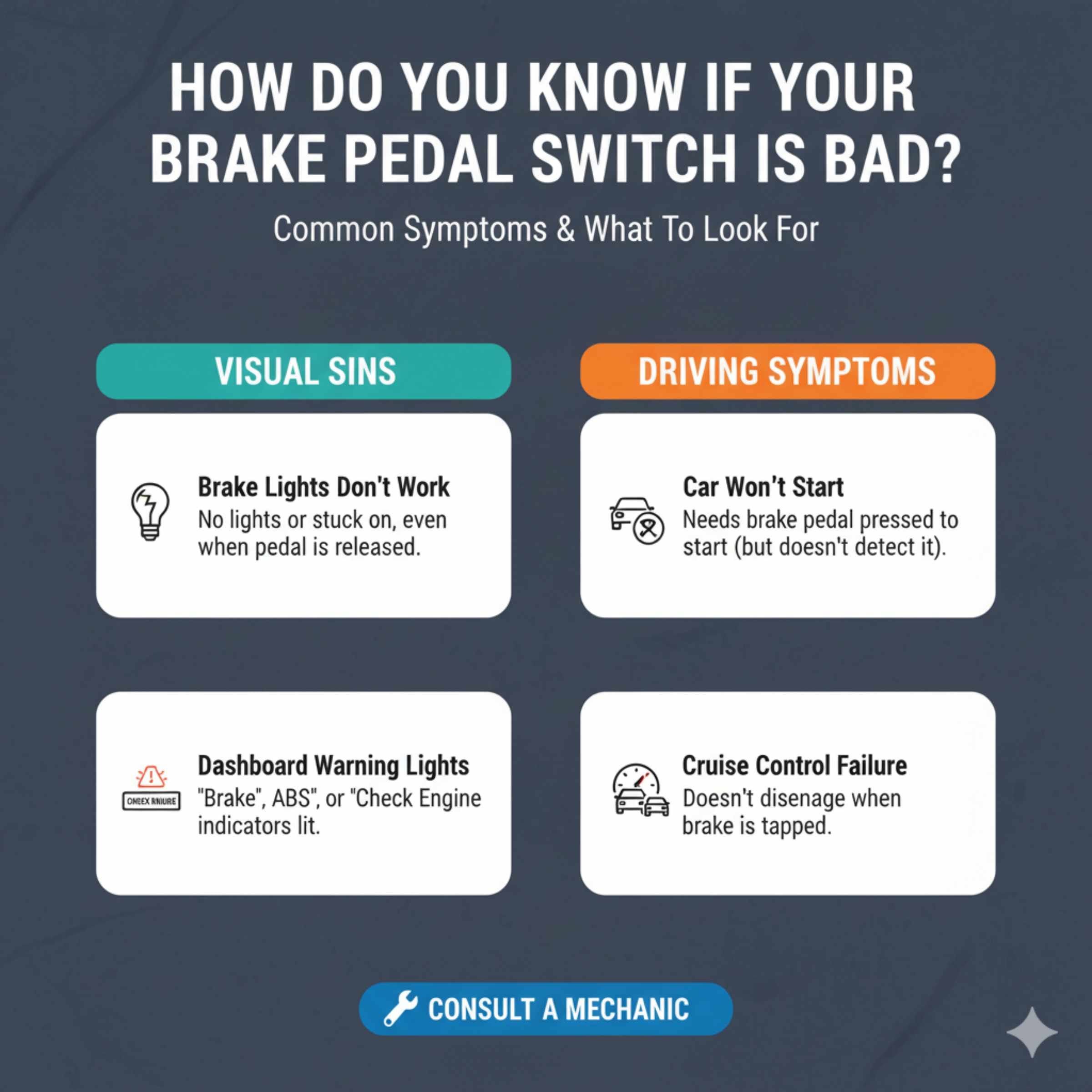 How Do You Know If Your Brake Pedal Switch Is Bad