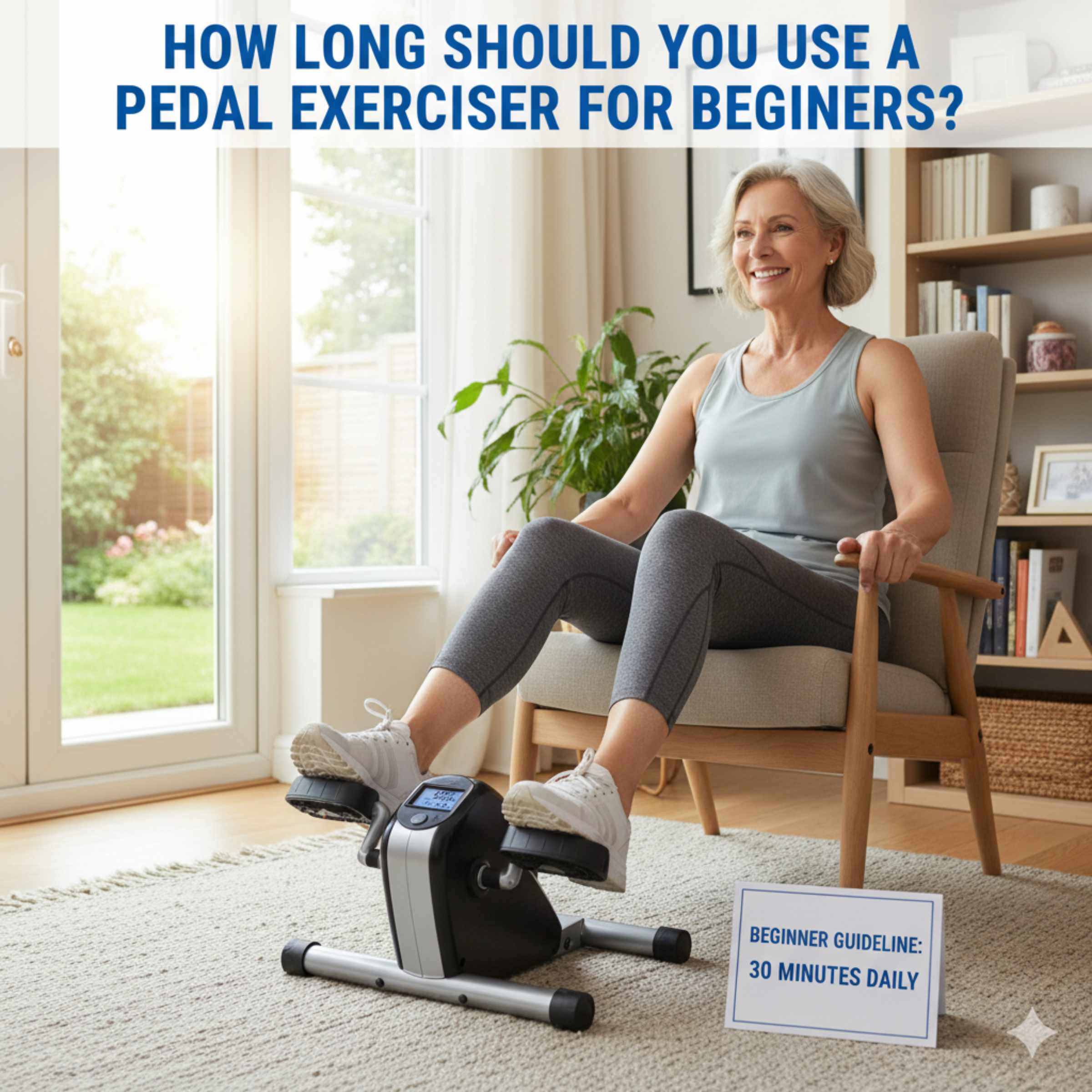 User I need a feature image about this topic : How Long Should You Use A Pedal Exerciser For Beginners?