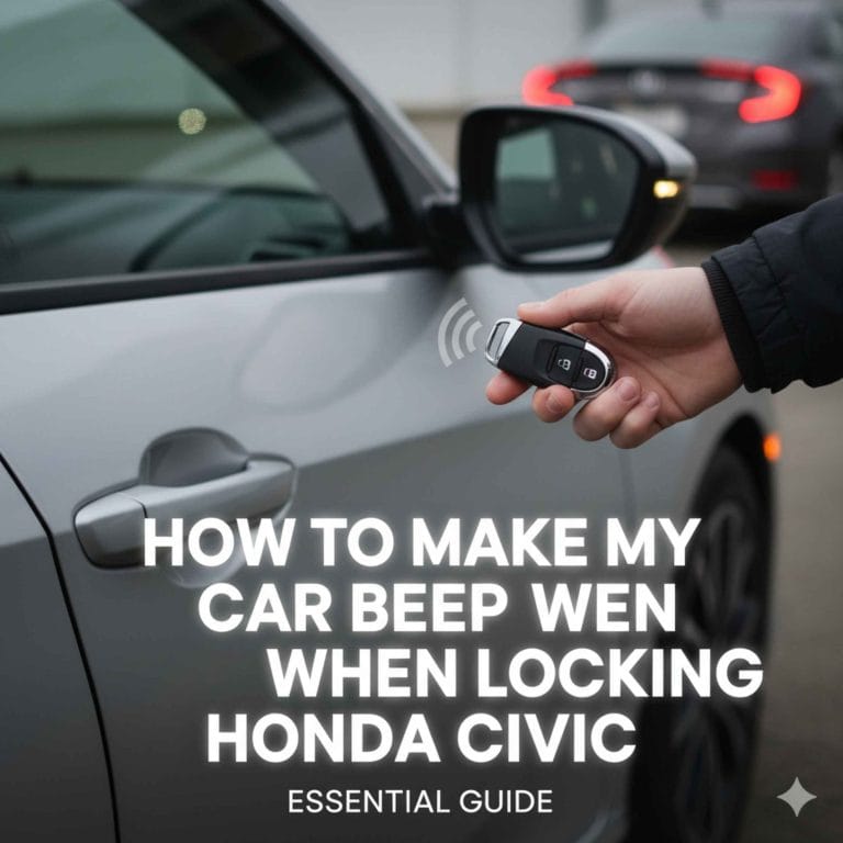 How To Make My Car Beep When Locking Honda Civic: Essential Guide