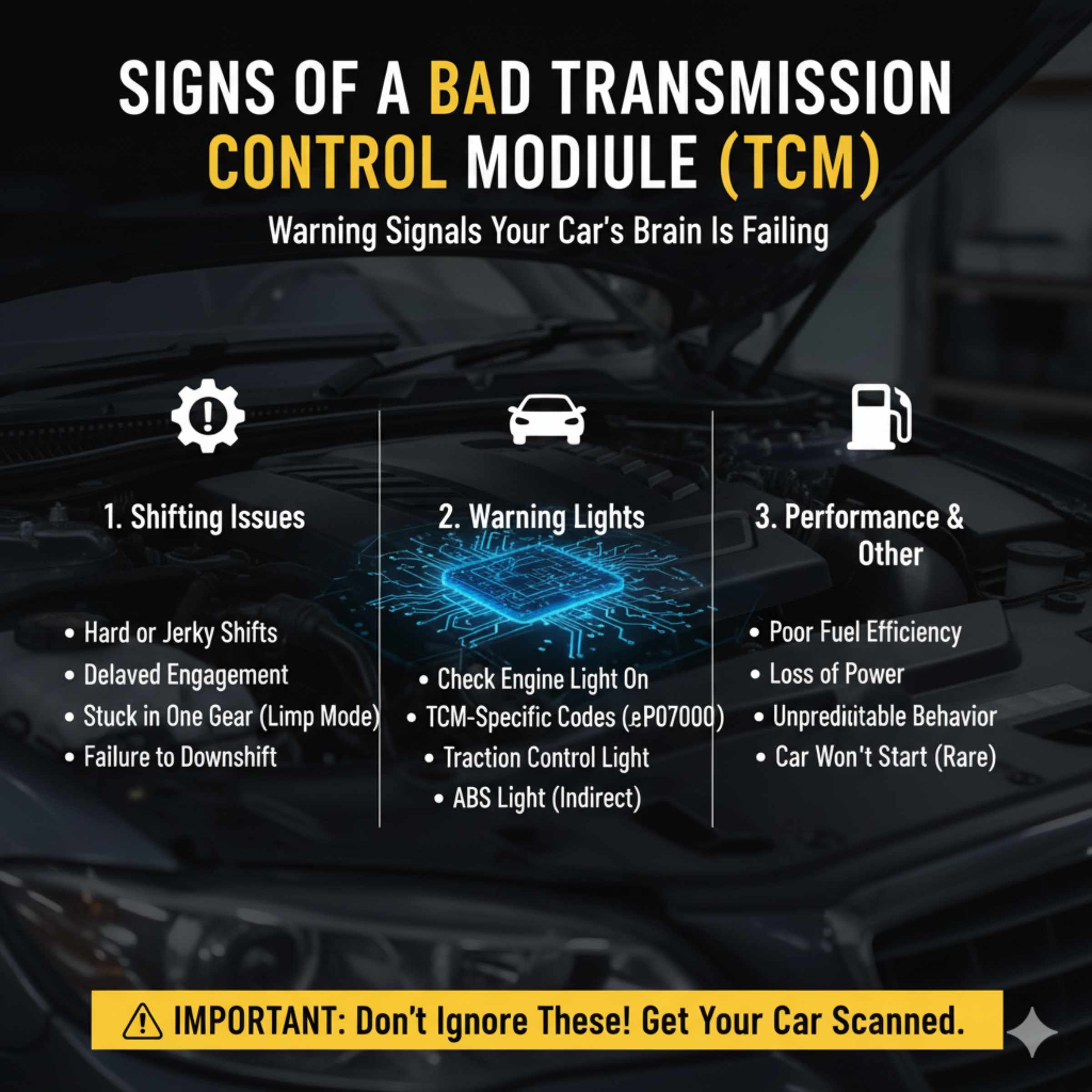 Signs of a Bad Transmission Control Module