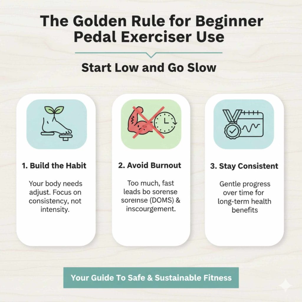The Golden Rule for Beginner Pedal Exerciser Use