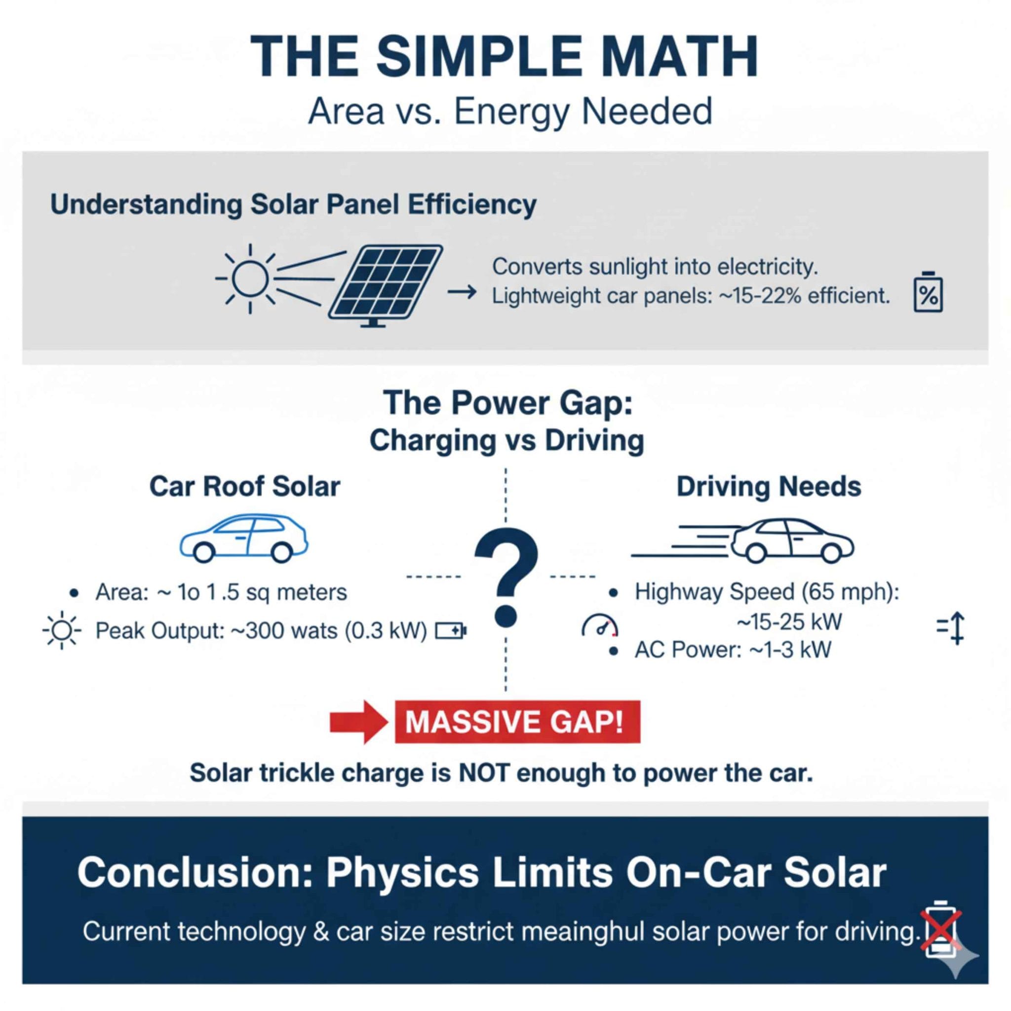 Solar Panel Math Why Dont Electric Cars Have Solar Panels? (Reasons & Fixes)