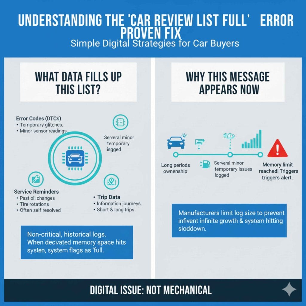 Understanding the Car Review List Full Error