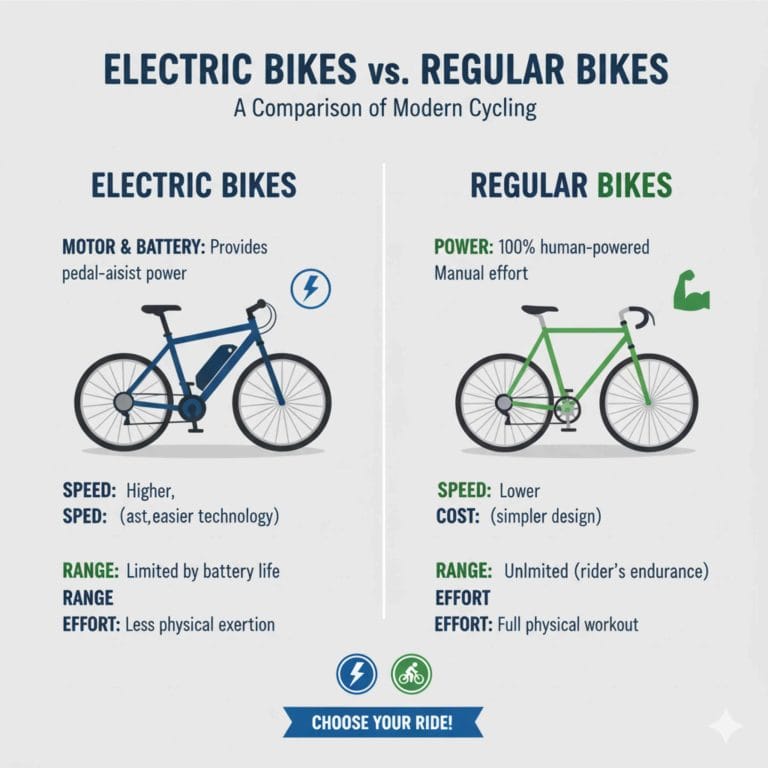 What Is the Difference Between Electric Bikes and Regular Bikes?