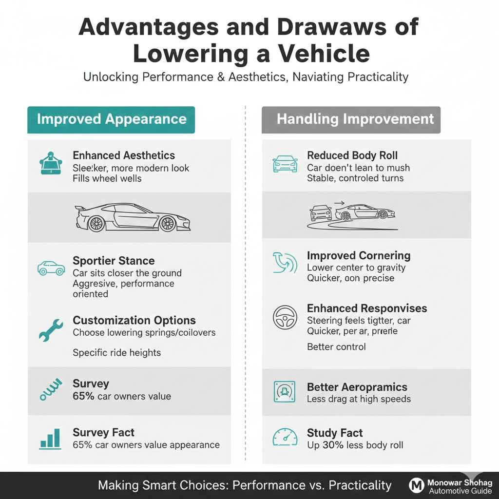 Advantages and Drawbacks of Lowering a Vehicle