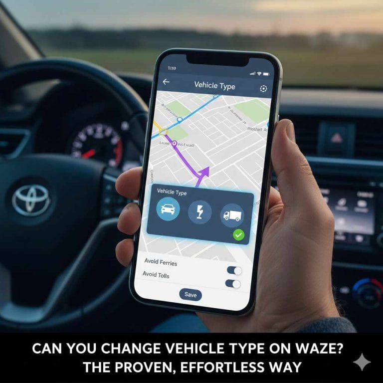 Can You Change Vehicle Type On Waze