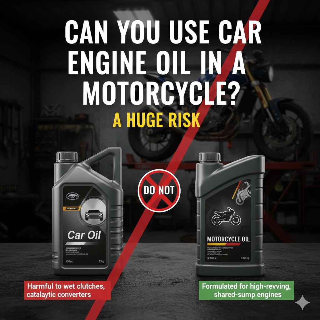 Can You Use Car Engine Oil In A Motorcycle