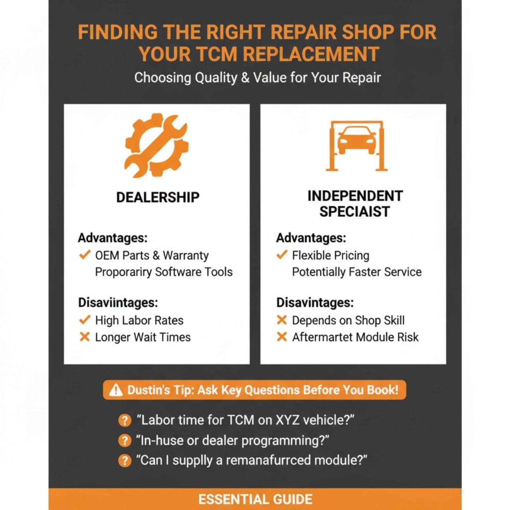 Finding the Right Repair Shop for Your TCM Replacement