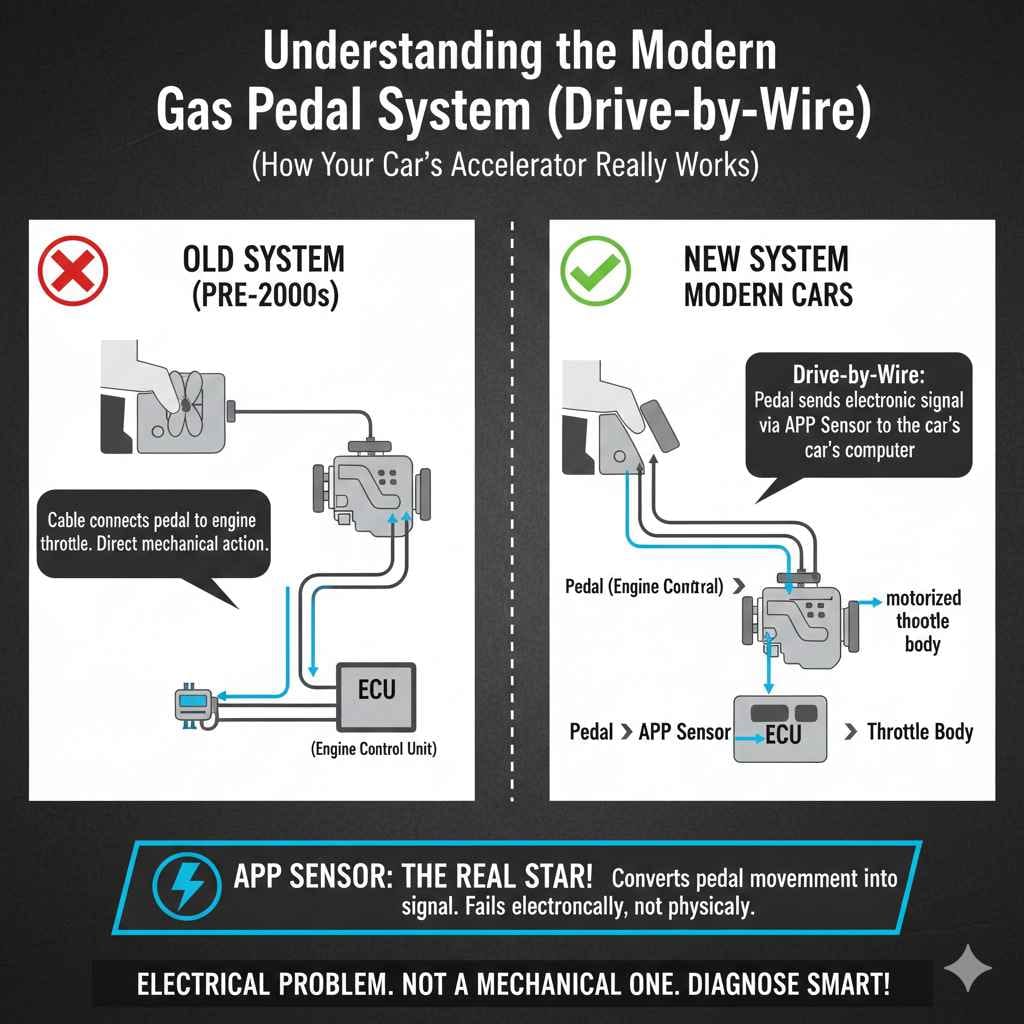 Understanding the Modern Gas Pedal System (Drive-by-Wire)