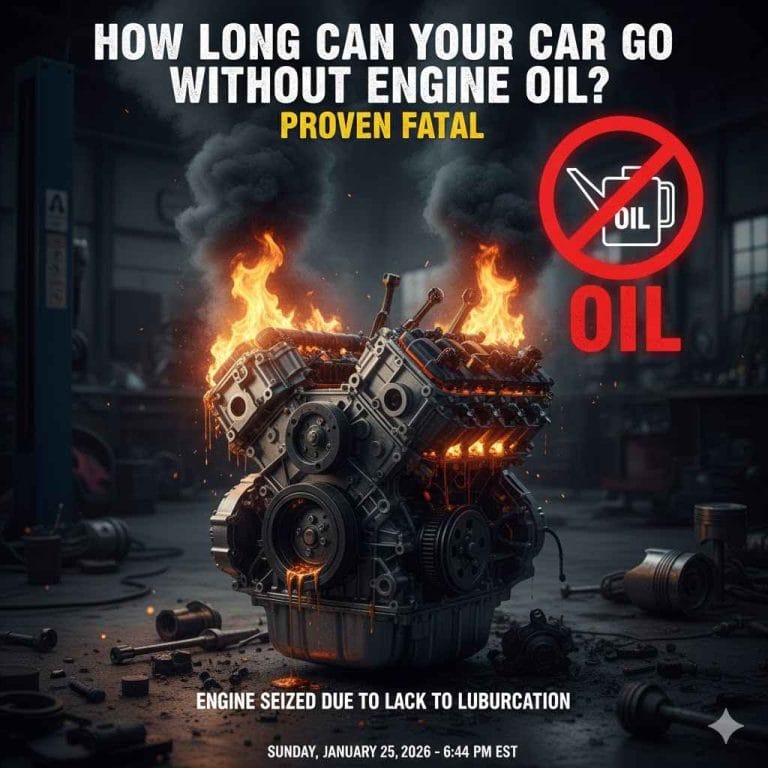How Long Can Your Car Go Without Engine Oil