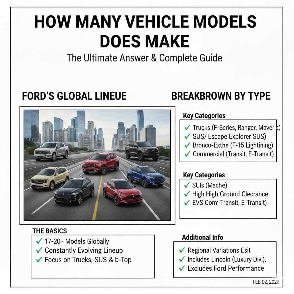 How Many Vehicle Models Does Ford Make