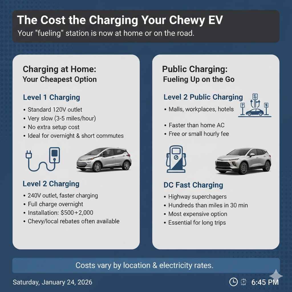 The Cost of Charging Your Chevy EV