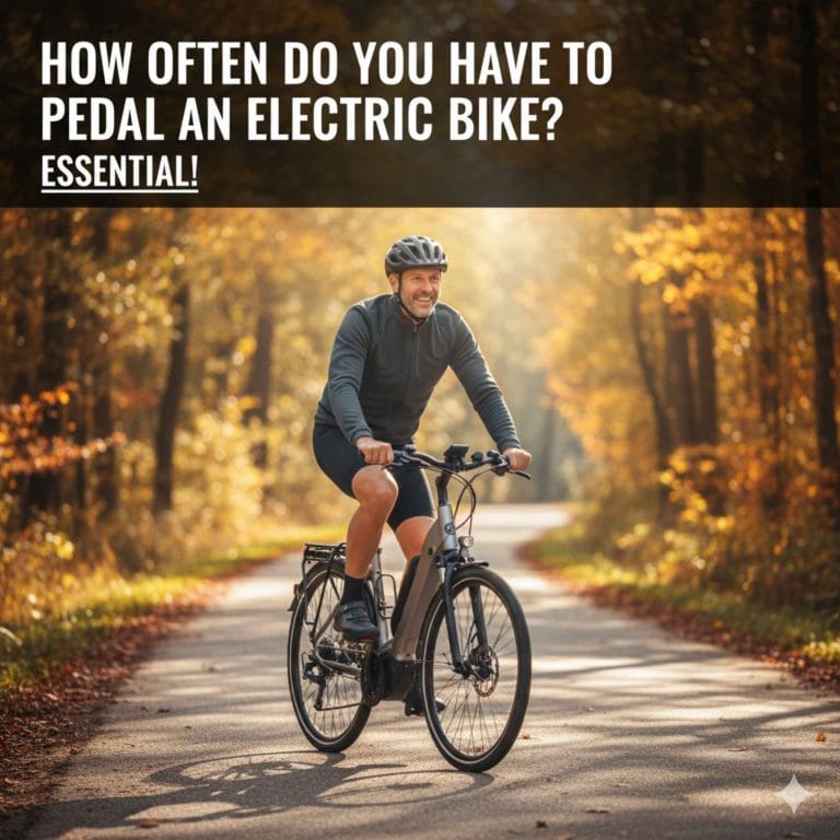 How Often Do You Have To Pedal An Electric Bike
