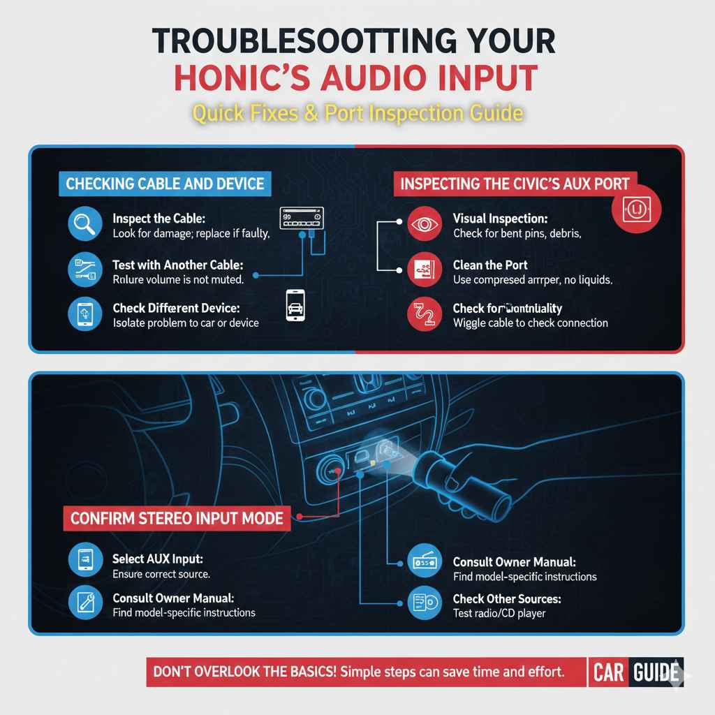 Troubleshooting Your Honda Civic's Audio Input