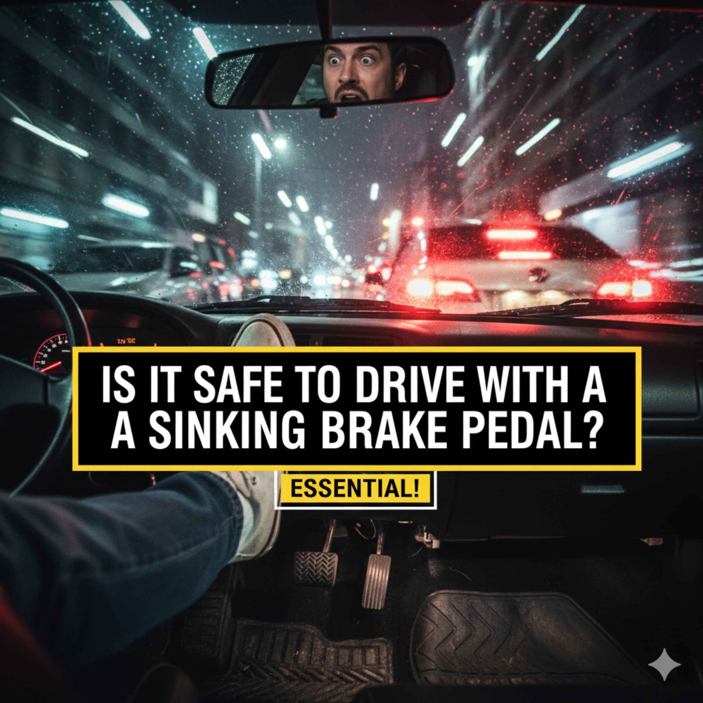 Is It Safe To Drive With A Sinking Brake Pedal