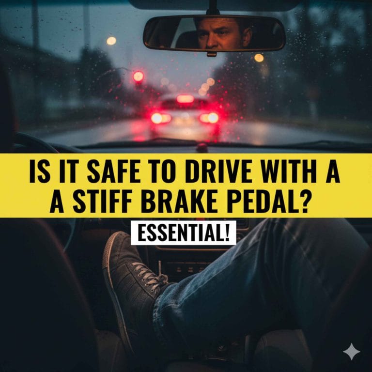 Is It Safe To Drive With A Stiff Brake Pedal