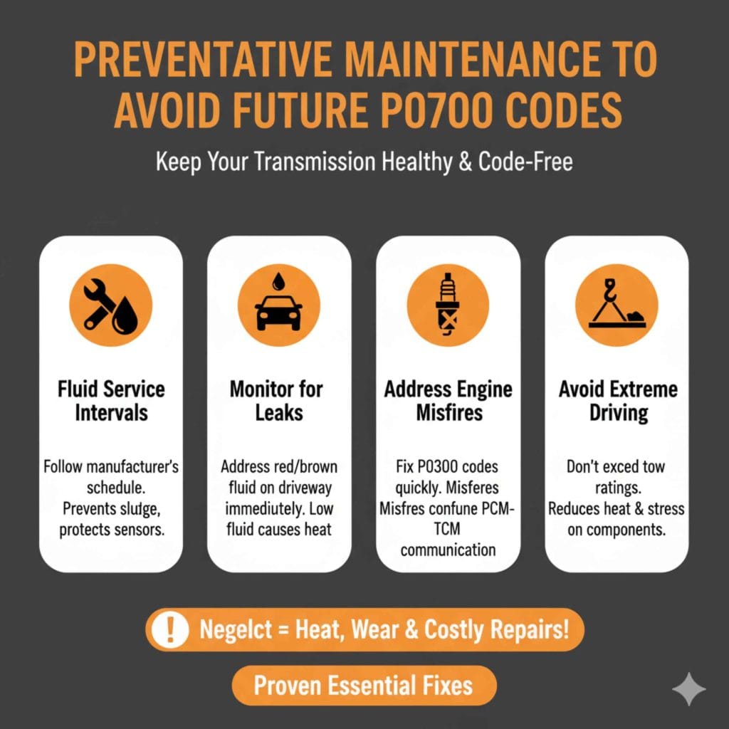 Preventative Maintenance to Avoid Future P0700 Codes
